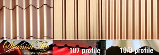 Spanish Tile 107 and 10 3 Profiles